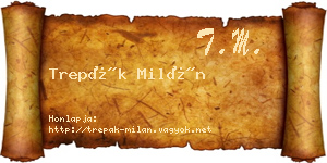Trepák Milán névjegykártya