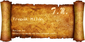 Trepák Milán névjegykártya